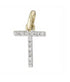 14 Karat Diamond Gold Initial Pendants